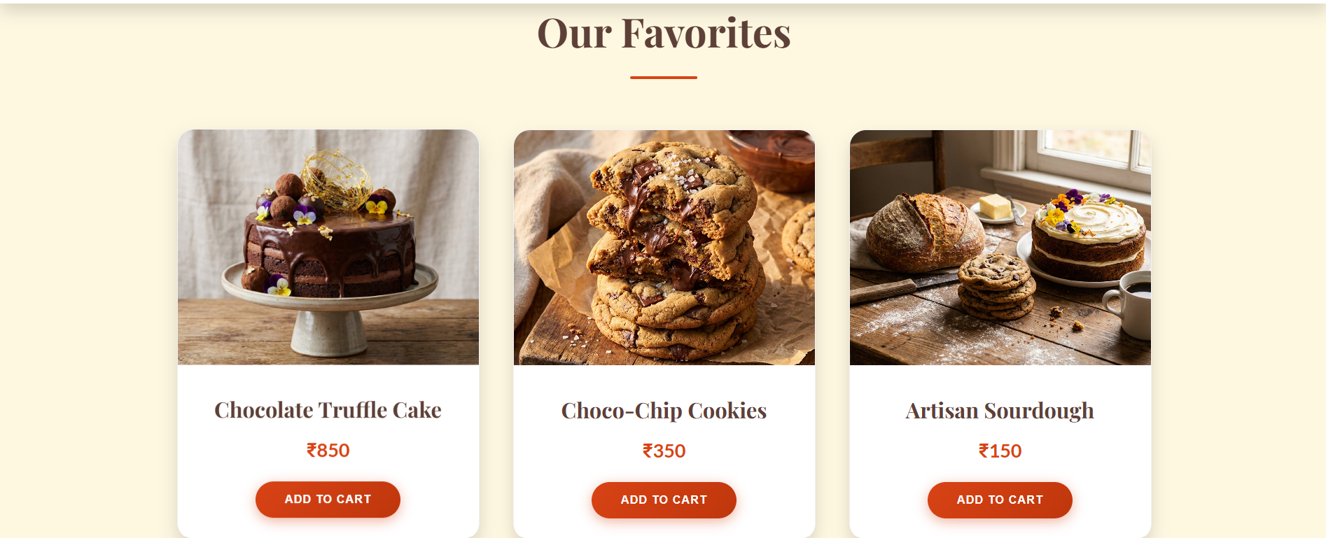 Home Bakers Product Catalog