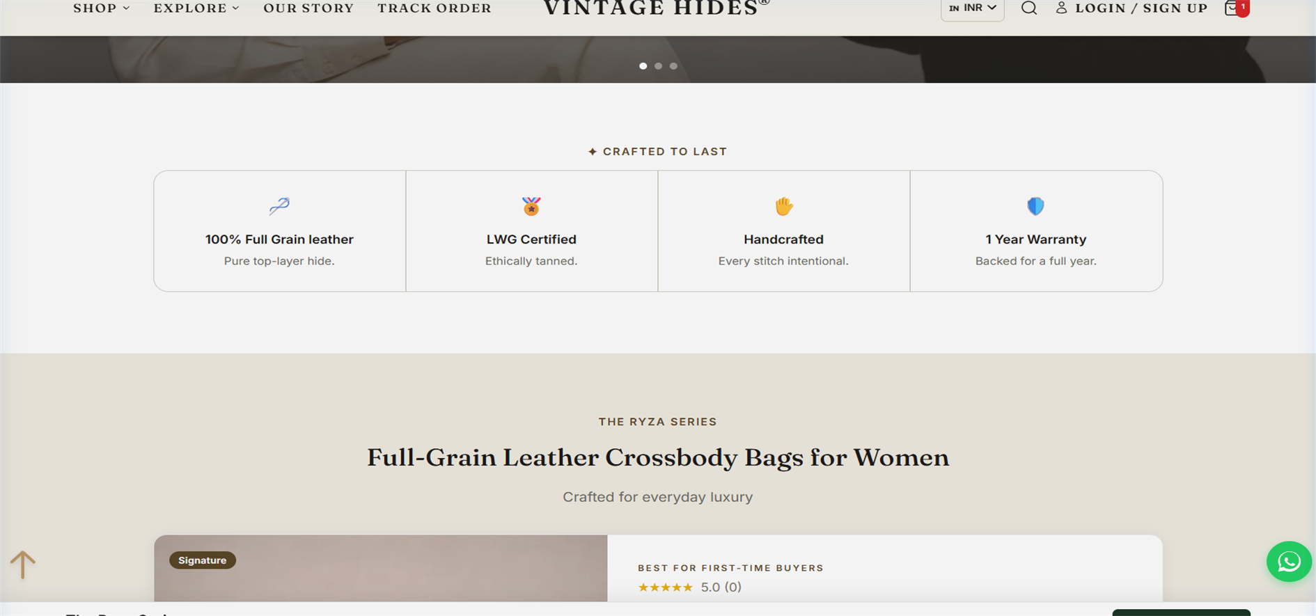 Vintage Hides Products